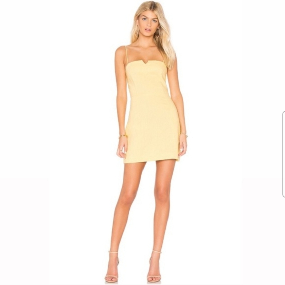 Revolve Clayton Carol Linen Blend Mini Dress